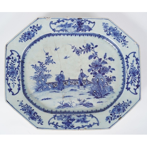 174 - 18TH-CENTURY CHINESE BLUE AND WHITE PLATTER