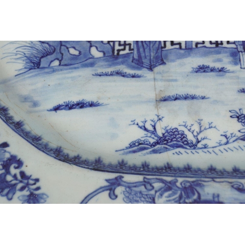 174 - 18TH-CENTURY CHINESE BLUE AND WHITE PLATTER