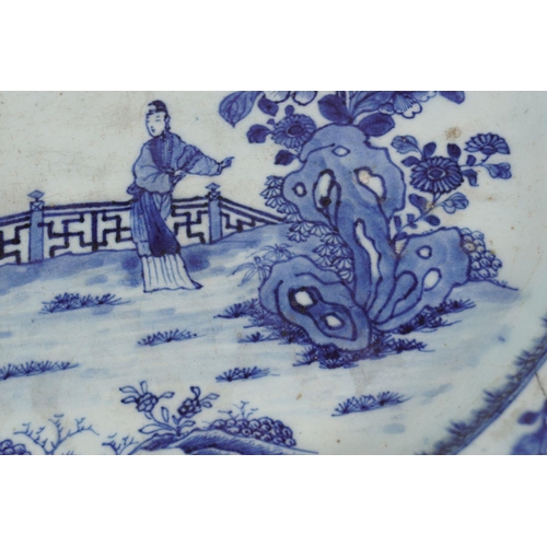 174 - 18TH-CENTURY CHINESE BLUE AND WHITE PLATTER