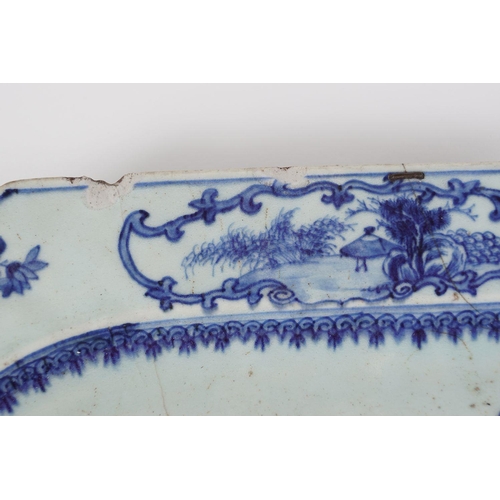 174 - 18TH-CENTURY CHINESE BLUE AND WHITE PLATTER