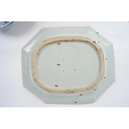 174 - 18TH-CENTURY CHINESE BLUE AND WHITE PLATTER