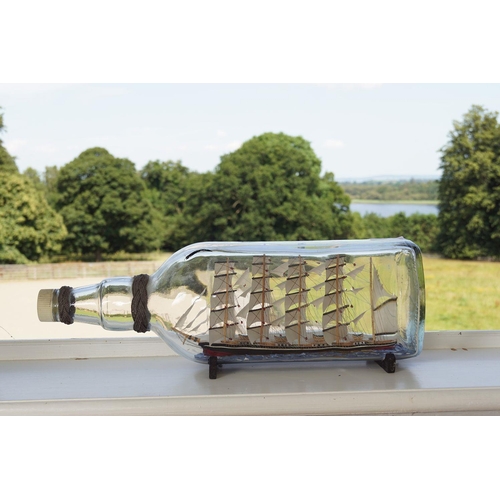 27 - ANTIQUE SAILING SHIP IN A BOTTLE