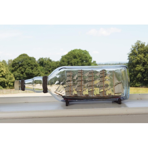 27 - ANTIQUE SAILING SHIP IN A BOTTLE