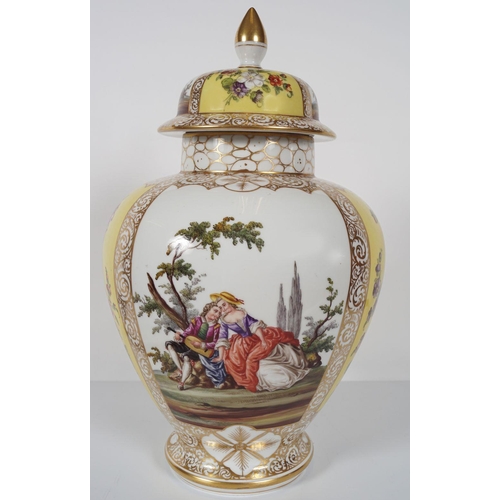 3 - 19TH-CENTURY AUGUSTUS REX STYLE PORCELAIN URN