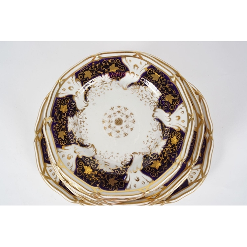 35 - LOT OF 17 PARCEL GILT PLATES