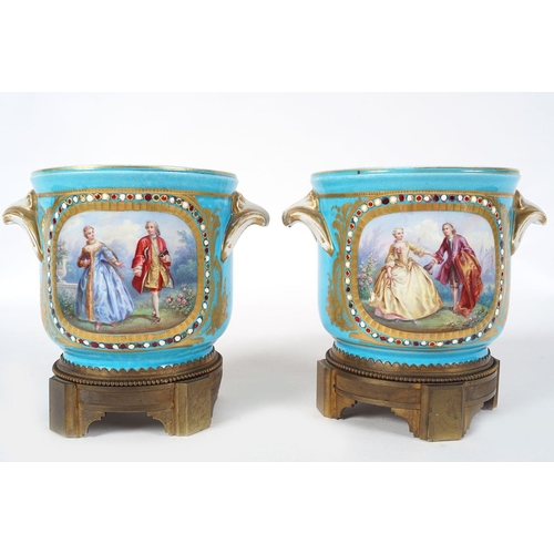 379 - PAIR OF SÈVRES PORCELAIN JARDINIÈRES