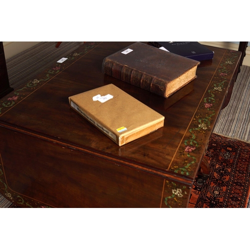 385 - REGENCY MAHOGANY AND PAINTED SOFA TABLE