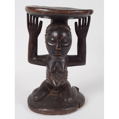 386 - EARLY AFRICAN ASHANTI STOOL