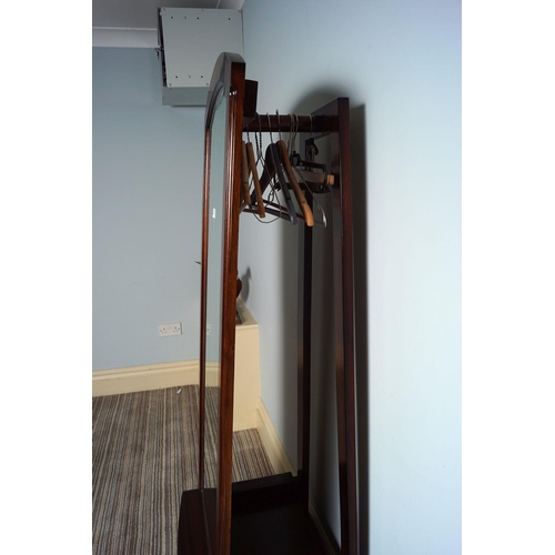 394 - DESIGNER COMBINATION DRESSING MIRROR/ VALET STAND