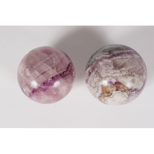 407 - 2 BLUE JOHN LIBRARY PAPER WEIGHTS