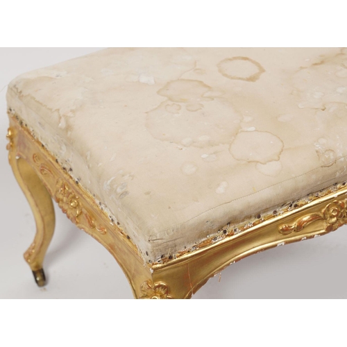 409 - 19TH-CENTURY LOUIS XV GILT STOOL