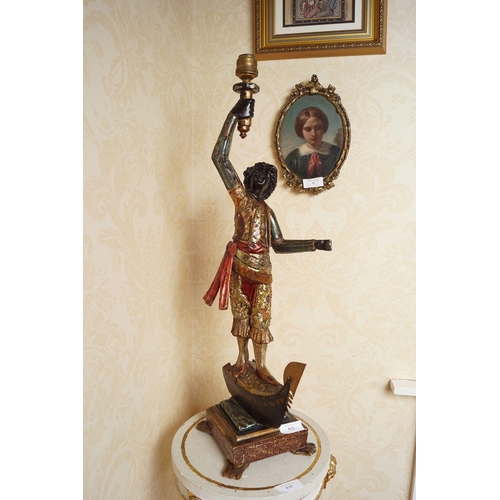 415 - PAIR OF 19TH-CENTURY VENETIAN BLACKAMORE FIGURES