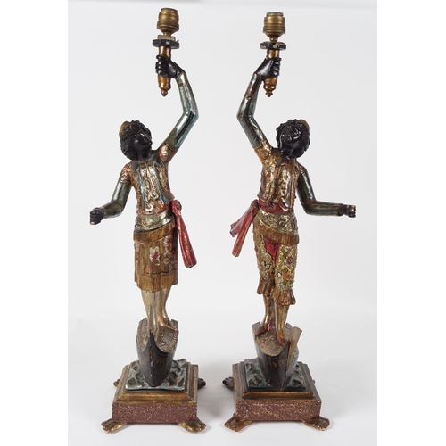 415 - PAIR OF 19TH-CENTURY VENETIAN BLACKAMORE FIGURES