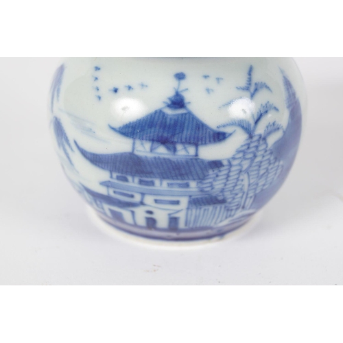 43 - CHINESE QING BLUE AND WHITE SPITTOON