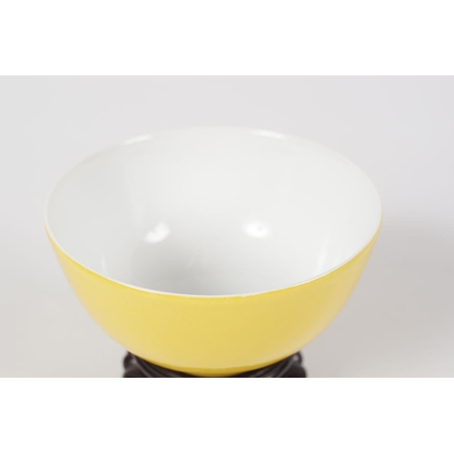 44 - CHINESE QING YELLOW GLAZED BOWL