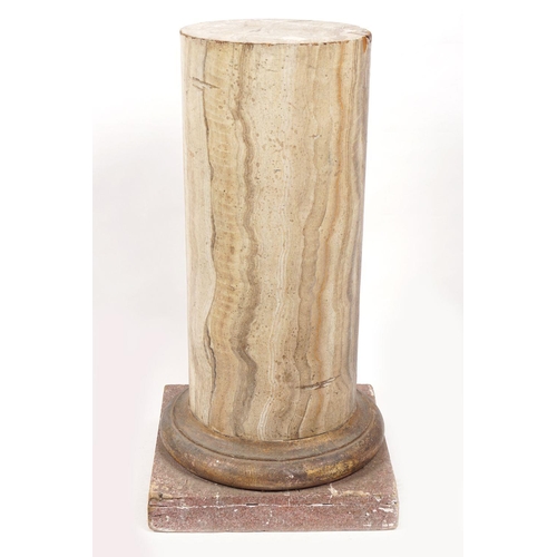 60 - 19TH-CENTURY SCAGLIOLA COLUMN