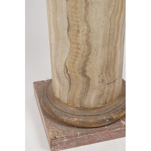 60 - 19TH-CENTURY SCAGLIOLA COLUMN