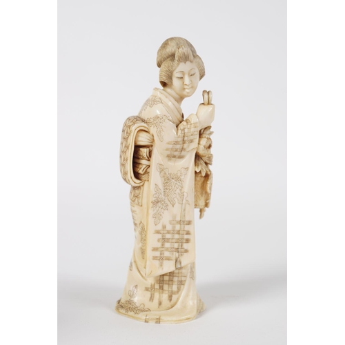 69 - JAPANESE MEIJI IVORY FIGURE