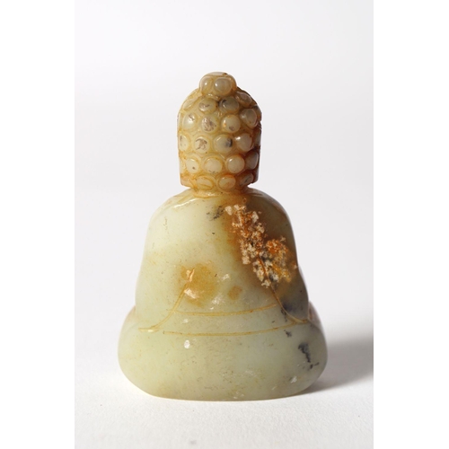 71 - CHINESE CELADON JADE BUDDHA