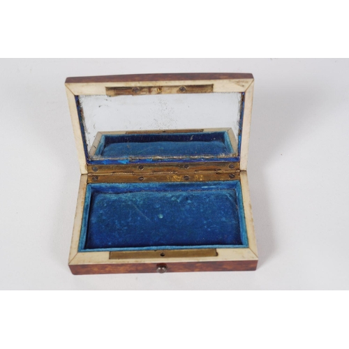 75 - 19TH-CENTURY IVORY & TORTOISESHELL JEWELLERY BOX