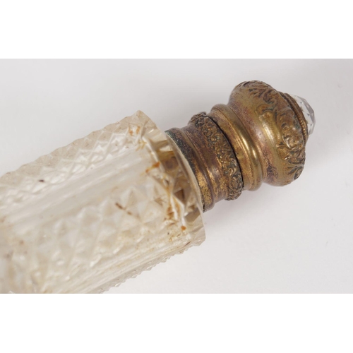 79 - 19TH-CENTURY CUT GLASS PERFUME BOTTLE