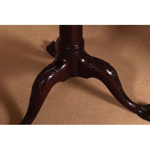 10 - IRISH 18TH-CENTURY MAHOGANY TEA TABLE