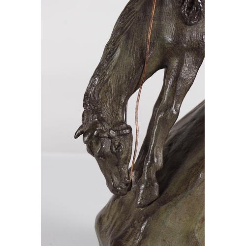 162 - BRONZE SCULPTURE AFTER REMINGTON