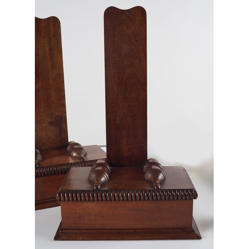 34 - PAIR OF REGENCY MAHOGANY CHARGER STANDS