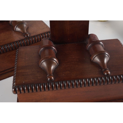 34 - PAIR OF REGENCY MAHOGANY CHARGER STANDS