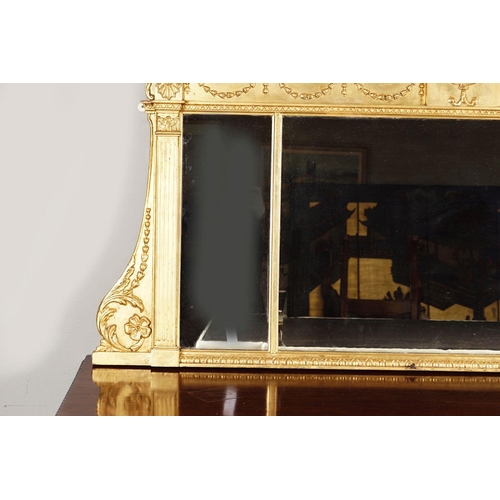 40 - 19TH-CENTURY GILT FRAMED OVERMANTLE