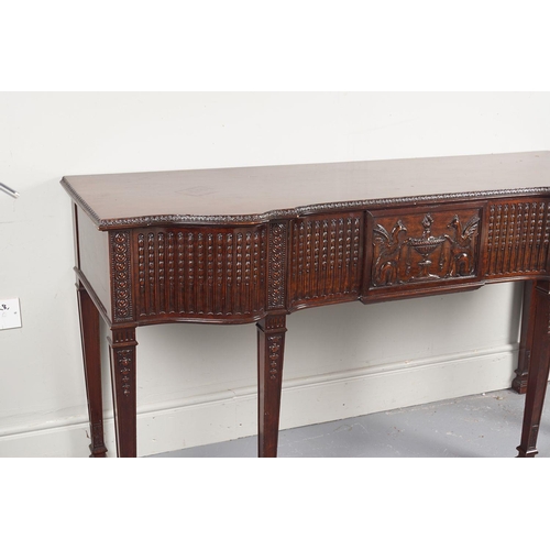 44 - EDWARDIAN MAHOGANY ADAM'S STYLE HALL TABLE