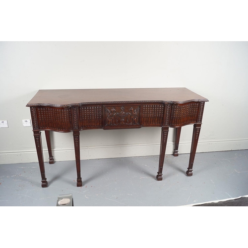 44 - EDWARDIAN MAHOGANY ADAM'S STYLE HALL TABLE