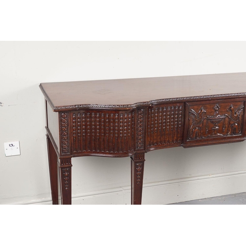 44 - EDWARDIAN MAHOGANY ADAM'S STYLE HALL TABLE