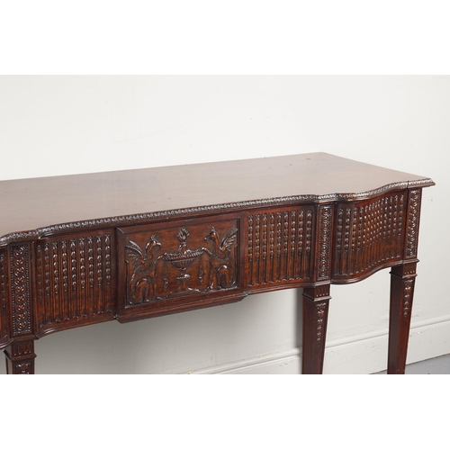 44 - EDWARDIAN MAHOGANY ADAM'S STYLE HALL TABLE