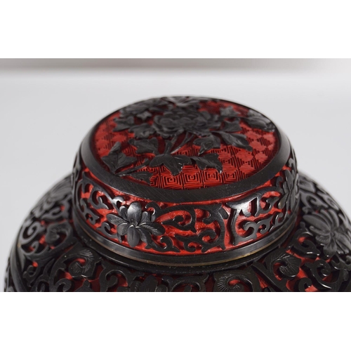 47 - 19TH CENTURY JAPANESE LACQUERED URN AND COVER