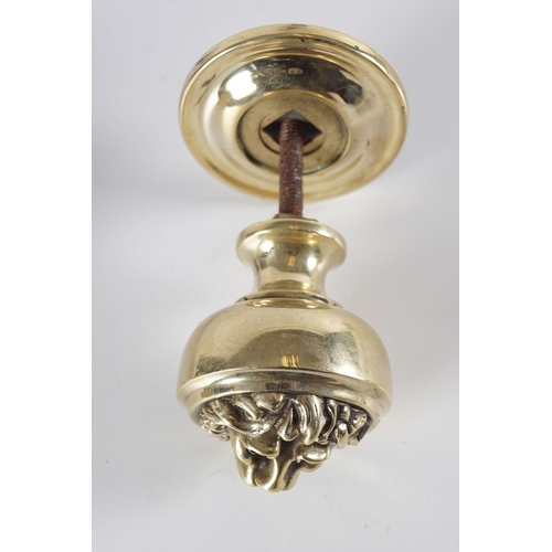 48 - 19TH-CENTURY BRASS HALL DOOR KNOB