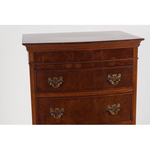 66 - GEORGE III STYLE WALNUT TALLBOY