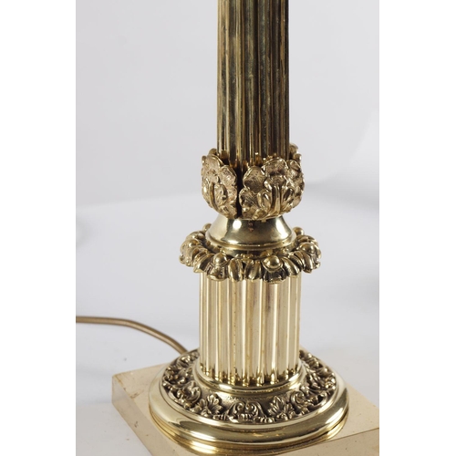 68 - PAIR OF 19TH-CENTURY BRASS TABLE LAMPS