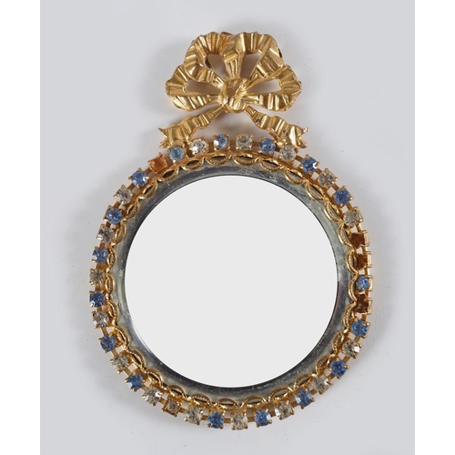 84 - GILT METAL FRAMED VANITY MIRROR