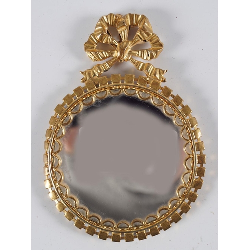 84 - GILT METAL FRAMED VANITY MIRROR