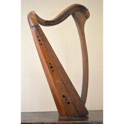 12 - EARLY 19TH-CENTURY UNSTRUNG IRISH HARP