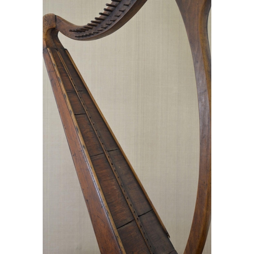 12 - EARLY 19TH-CENTURY UNSTRUNG IRISH HARP