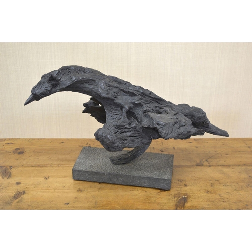 21 - EAMONN HEFFERNAN BOG OAK SCULPTURE