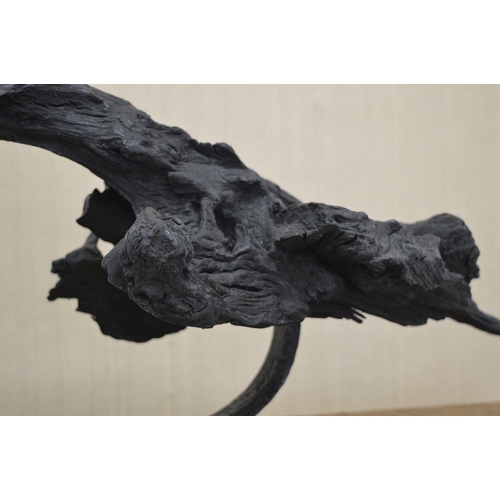 21 - EAMONN HEFFERNAN BOG OAK SCULPTURE