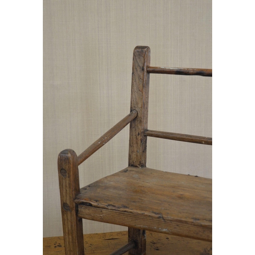 22 - 19TH-CENTURY CHILD'S HEDGE CHAIR