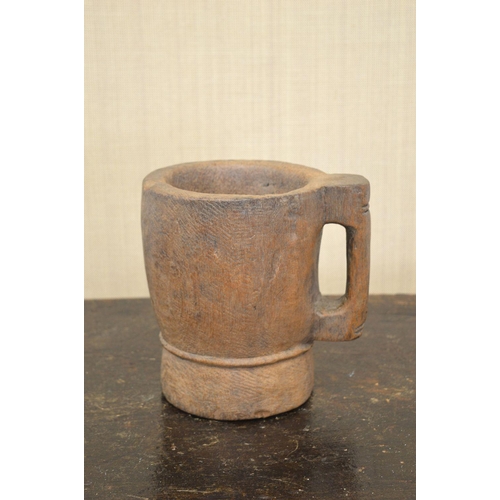 25 - 18TH-CENTURY DUG OUT DRINKING VESSEL