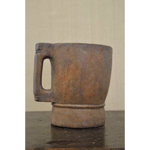 25 - 18TH-CENTURY DUG OUT DRINKING VESSEL