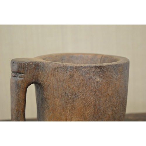 25 - 18TH-CENTURY DUG OUT DRINKING VESSEL