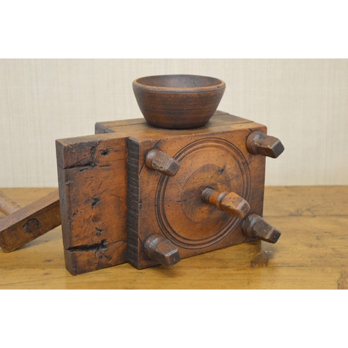 29 - 19THC WOODEN COFFEE GRINDER