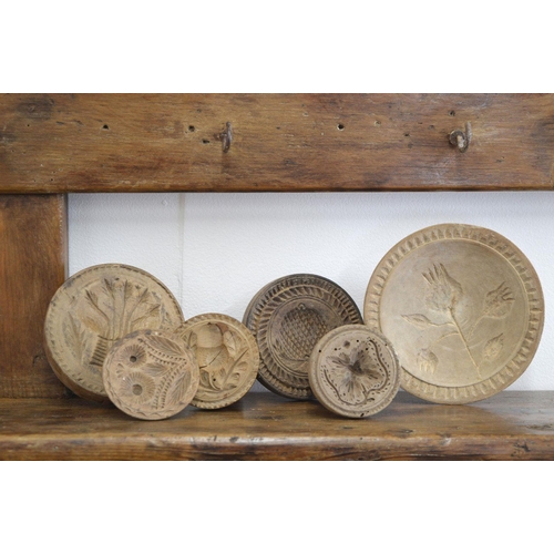 39 - COLLECTION OF SIX TREEN BUTTER STAMPS